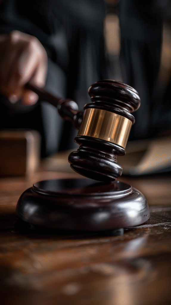 al3xandras photorealistic medium shot of a judges gavel strik 0bf04cc0 7709 4ca6 bddf b66380bdf86d 0